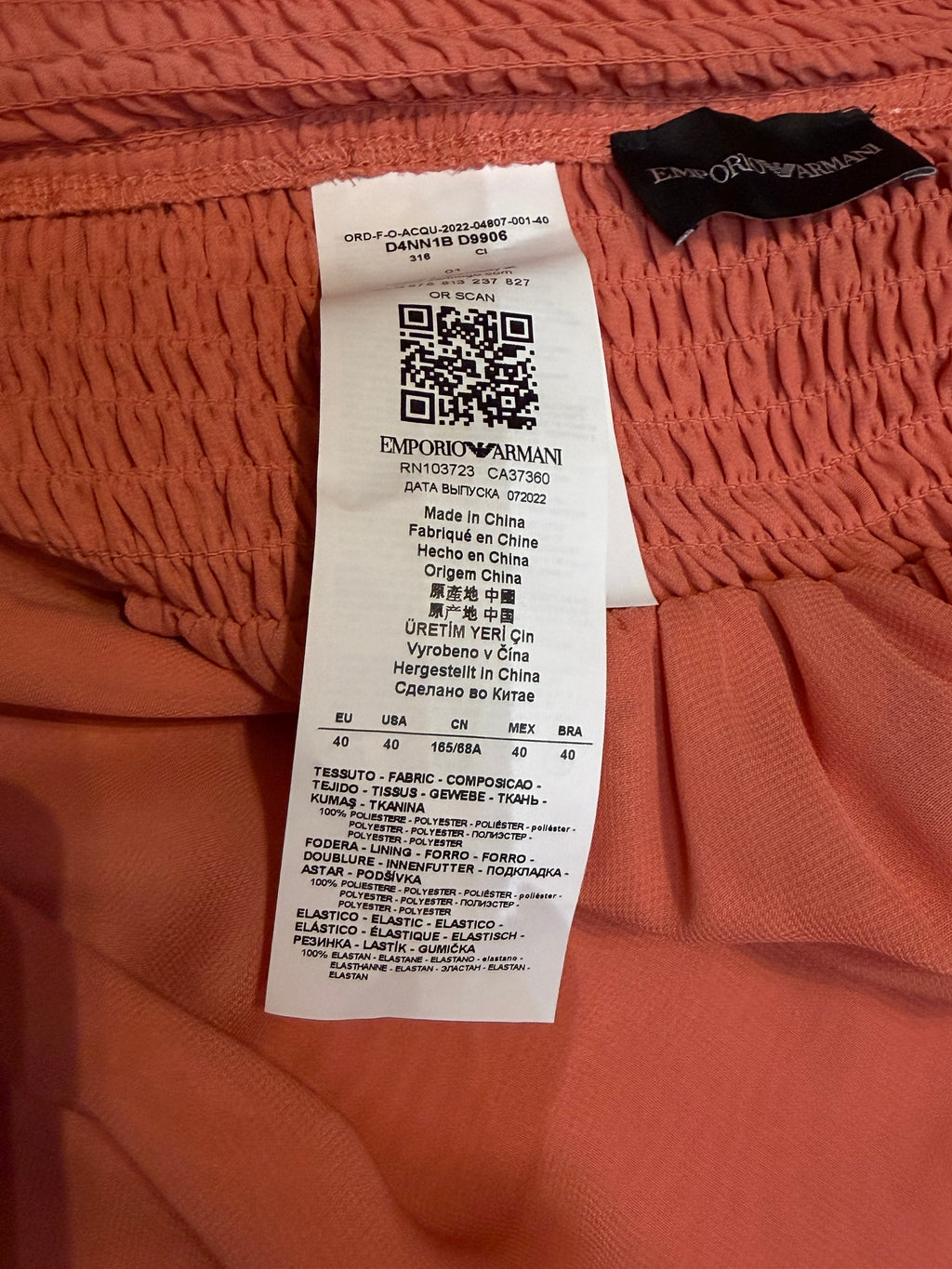 ✨ Neuve 590€ - Emporio Armani - Robe Jupe longue 2 en 1 - T 36 ok 38/ 40 ✨