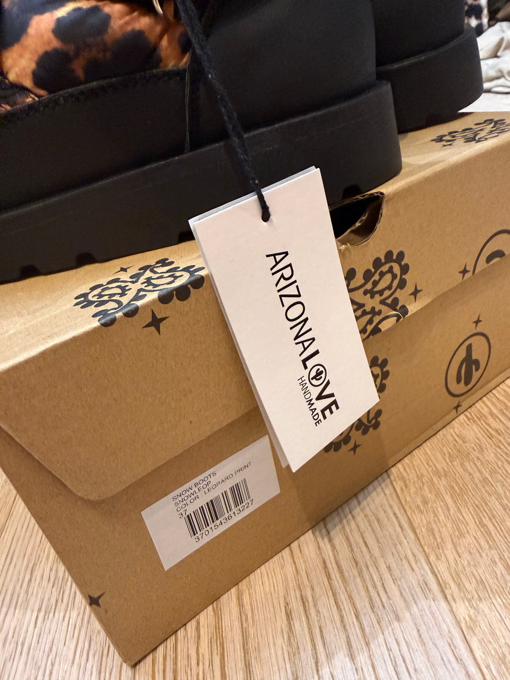 ✨ Neuves 249€ Bottes Arizona Love Snowkaki Léopard – Neuves Full Set – T.37 ✨