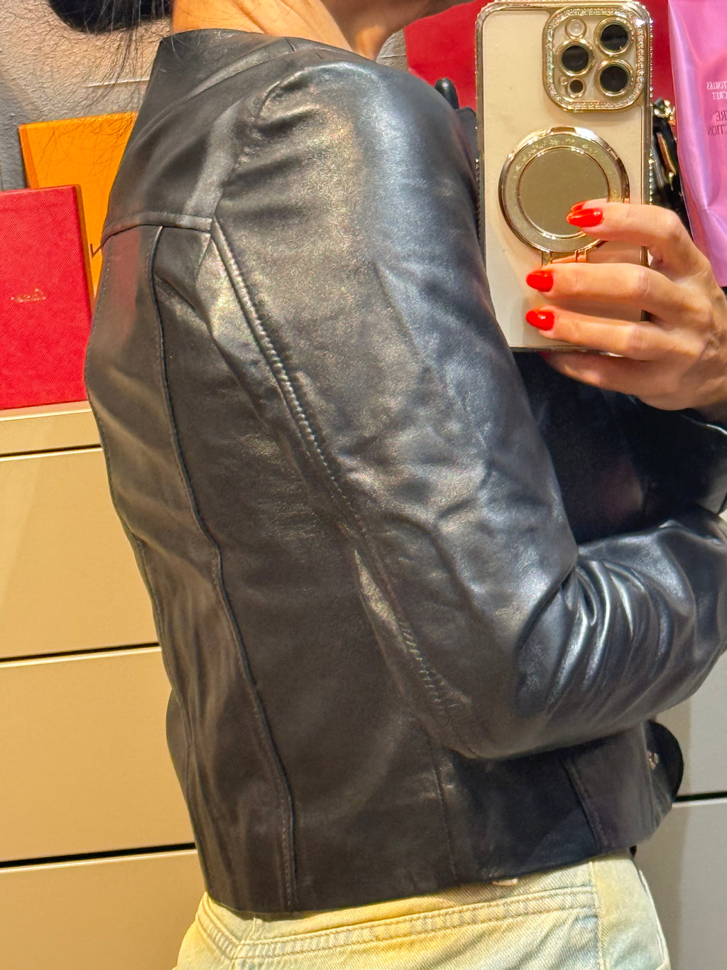 ✨Neuve 495€ Vestz en cuir Claudie Pierlot T34 ✨