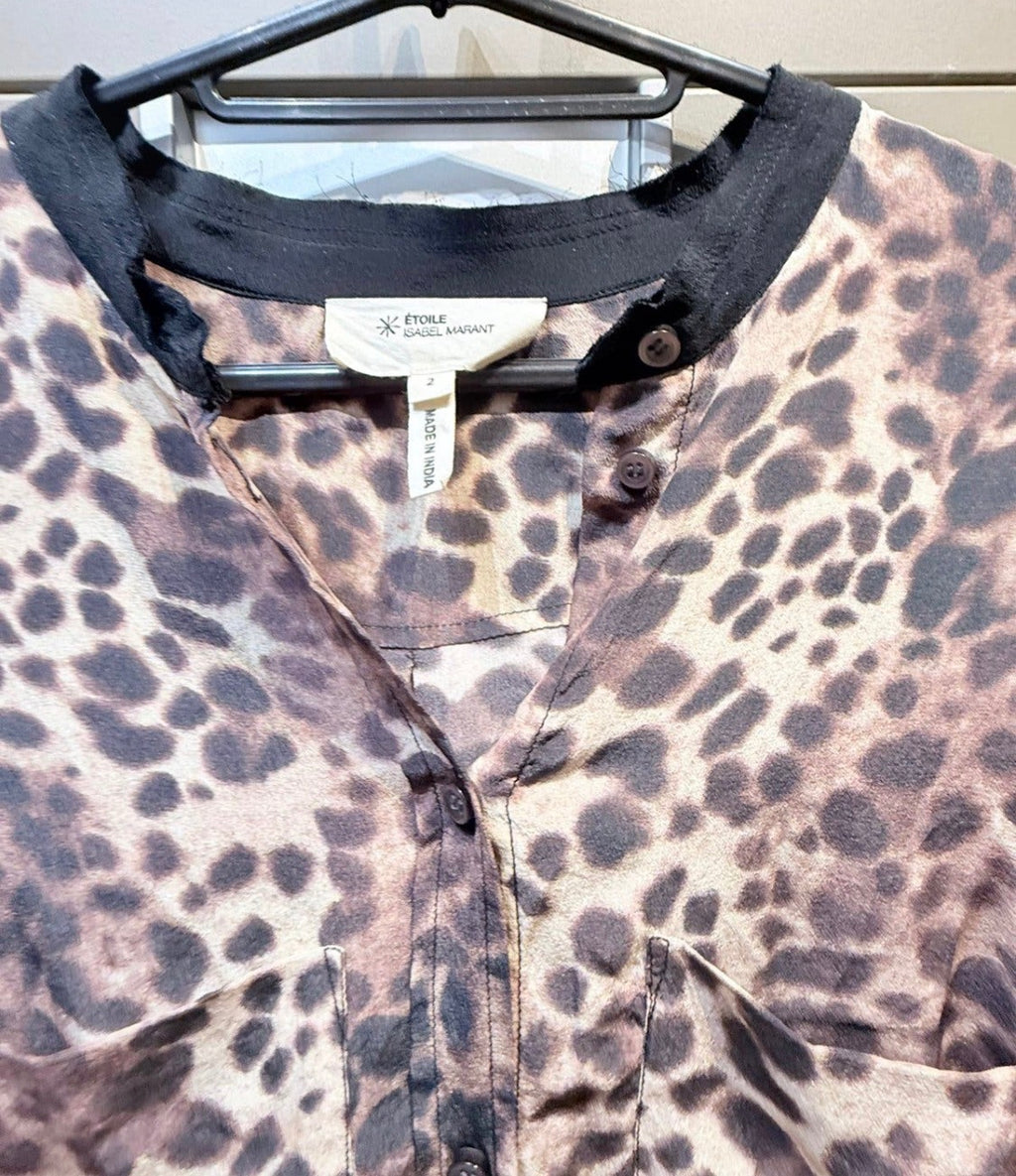 ✨ Isabelle Marant - Haut Tunique oversize Léopard 🐆 - Taille Unique ok 34 au 42 ✨