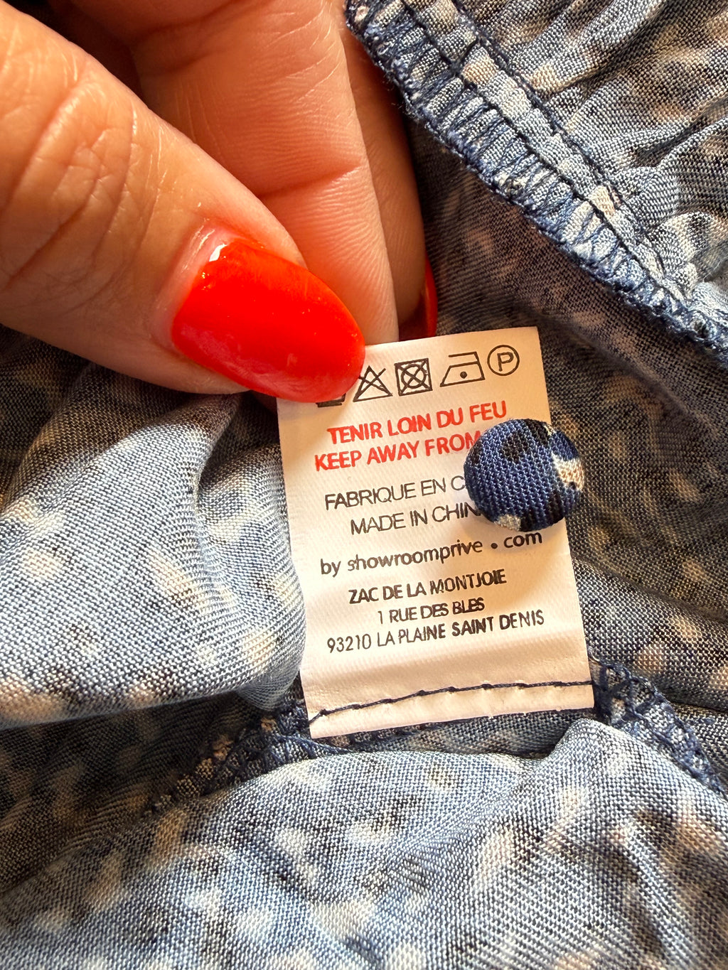 ✨ Neuve 39,99€ Collection IRL Robe fluide bleue imprimée Naja - Taille 44 ✨