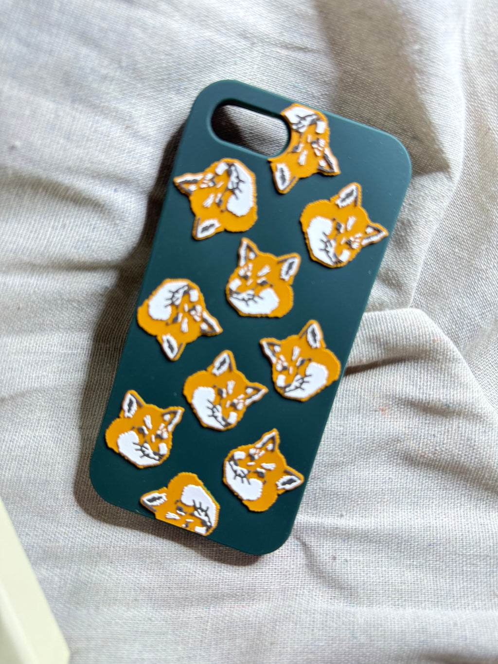 ✨ Neuve 70€ Maison Kitsuné Coque iPhone 7, 8 et SE « All-Over Fox Head » 🦊 ✨