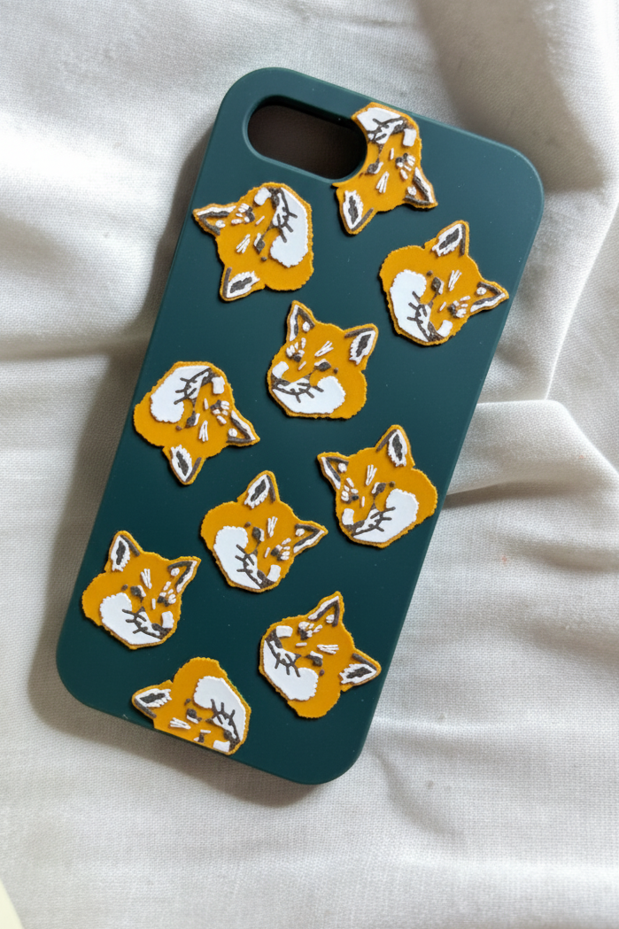 ✨ Neuve 70€ Maison Kitsuné Coque iPhone 7, 8 et SE « All-Over Fox Head » 🦊 ✨
