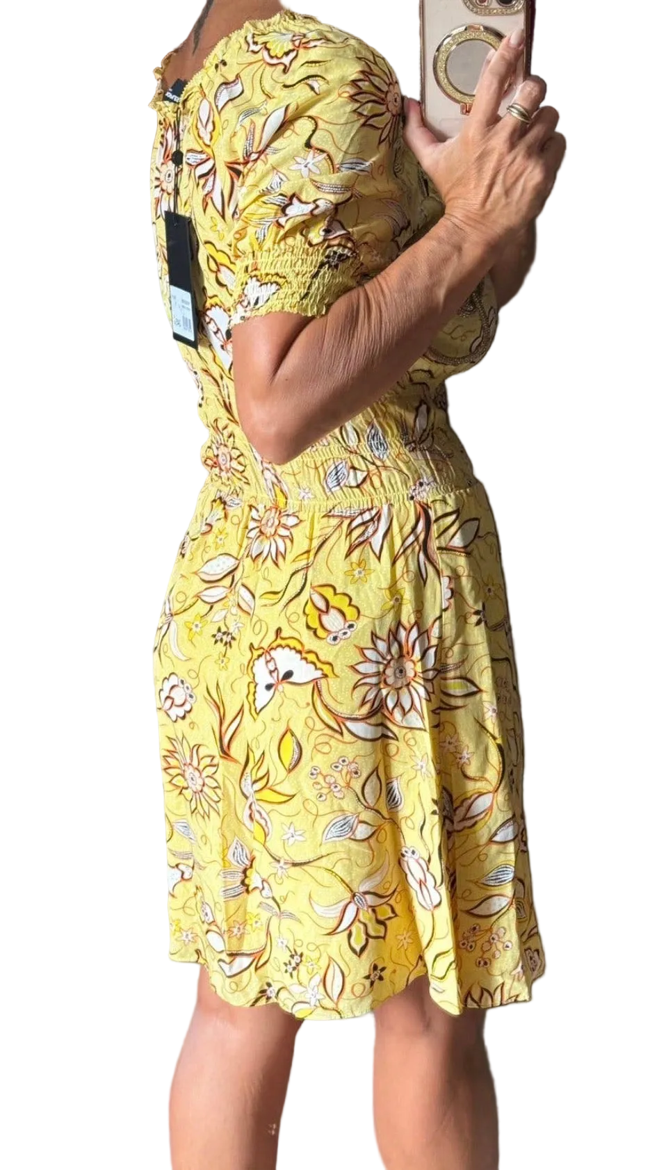 ✨ Neuve 245€ - The Kooples - robe jaune florale - T38 M ✨
