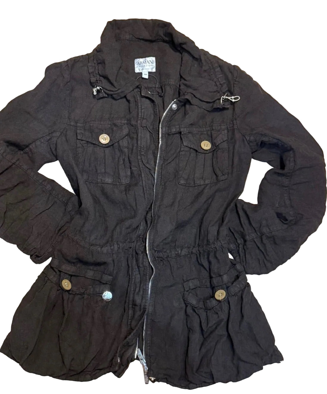 ✨ Armani - Veste Parka en lin - T36 ok 38 ✨