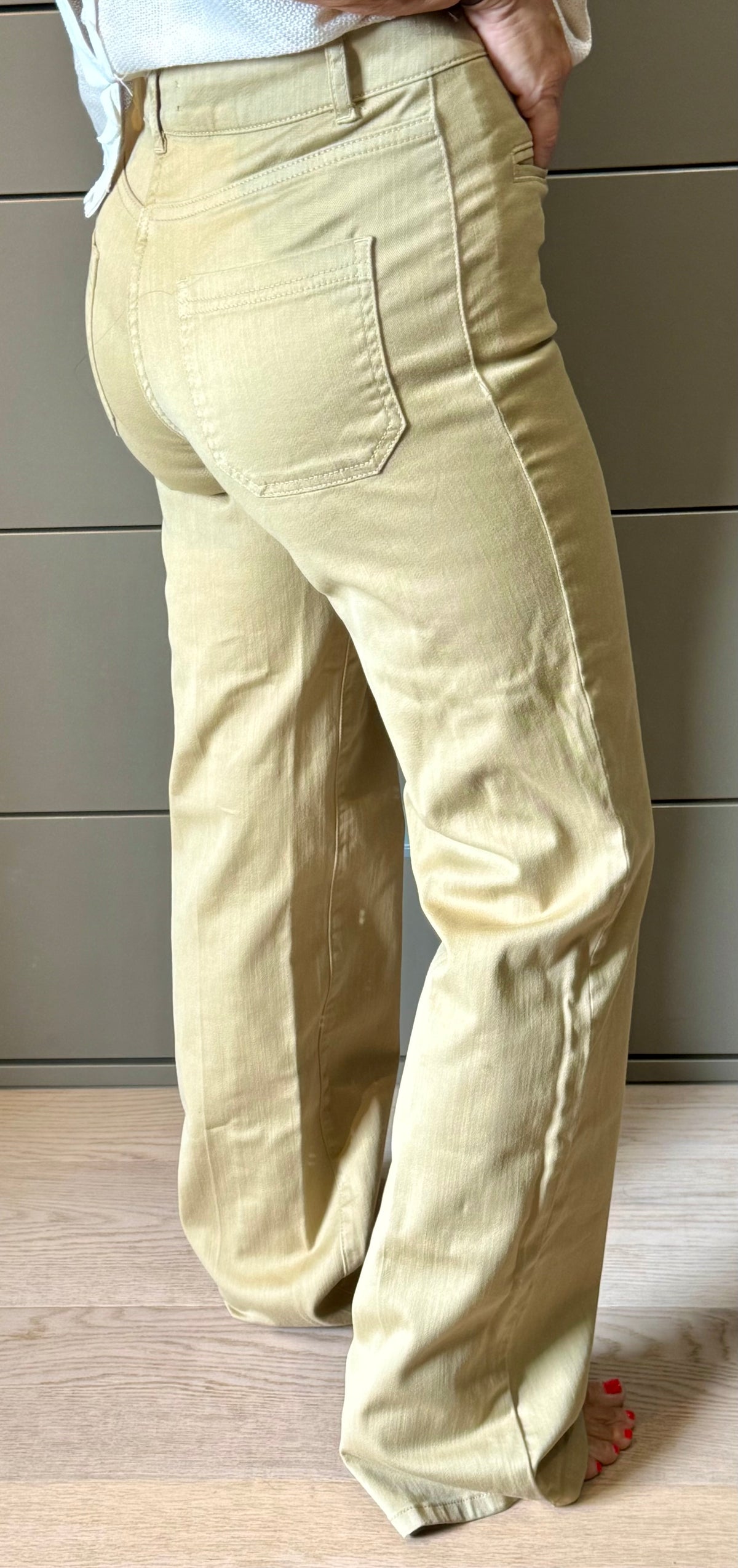 ✨  Neuf 245€ PROTOTYPE UNIQUE Vanessa Bruno – Pantalon Flare Beige (T.36) ✨