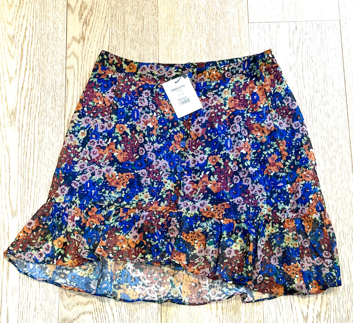 ✨ Neuve 89€ - Diab’less - jupe fleurie Taille M 38 ✨