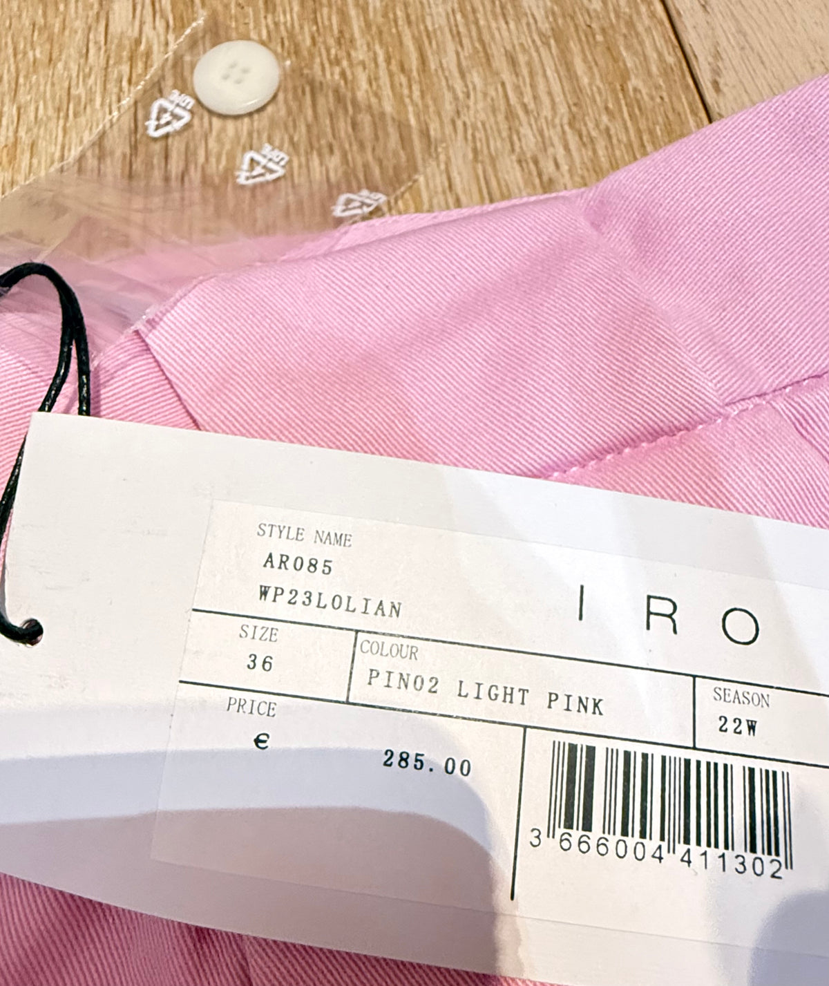 ✨ Neuf 285€ IRO pantalon Rose T. 36 ok 38 ✨