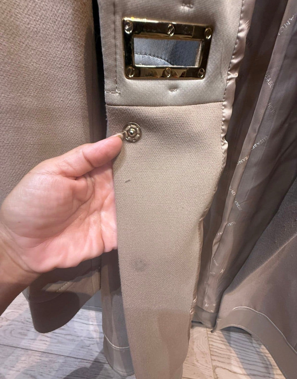 ✨ Elisabetta Franchi - Luxe - Manteau long Gold - T36 ✨
