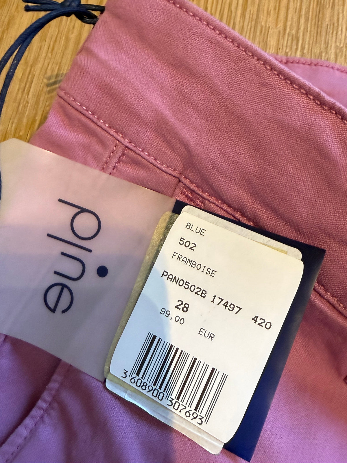 ✨ Neuf 99€ - Serge Blanco - Pantalon Chino Framboise - T38 ✨