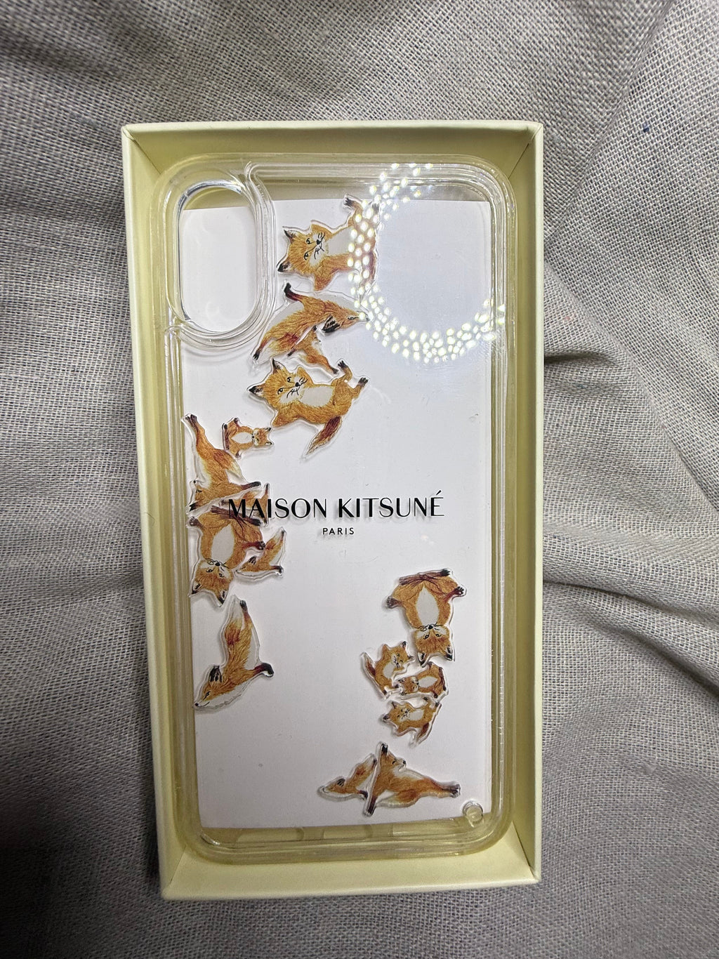 ✨ Neuve 70€ Coque iPhone X et XS -Aqua Maison Kitsuné « Yoga Fox » 🦊✨
