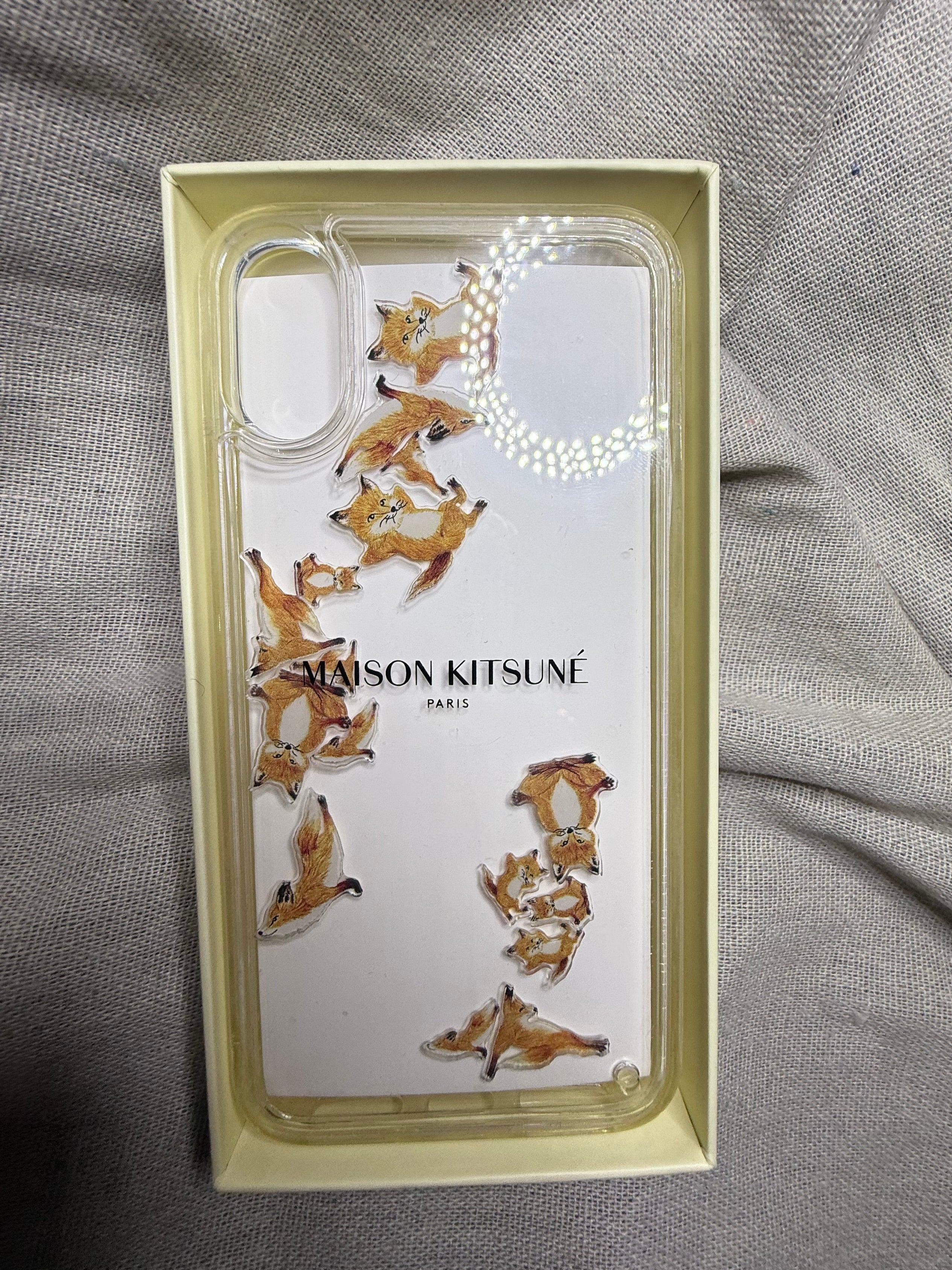 ✨ Neuve 70€ Coque iPhone X et XS -Aqua Maison Kitsuné « Yoga Fox » 🦊✨