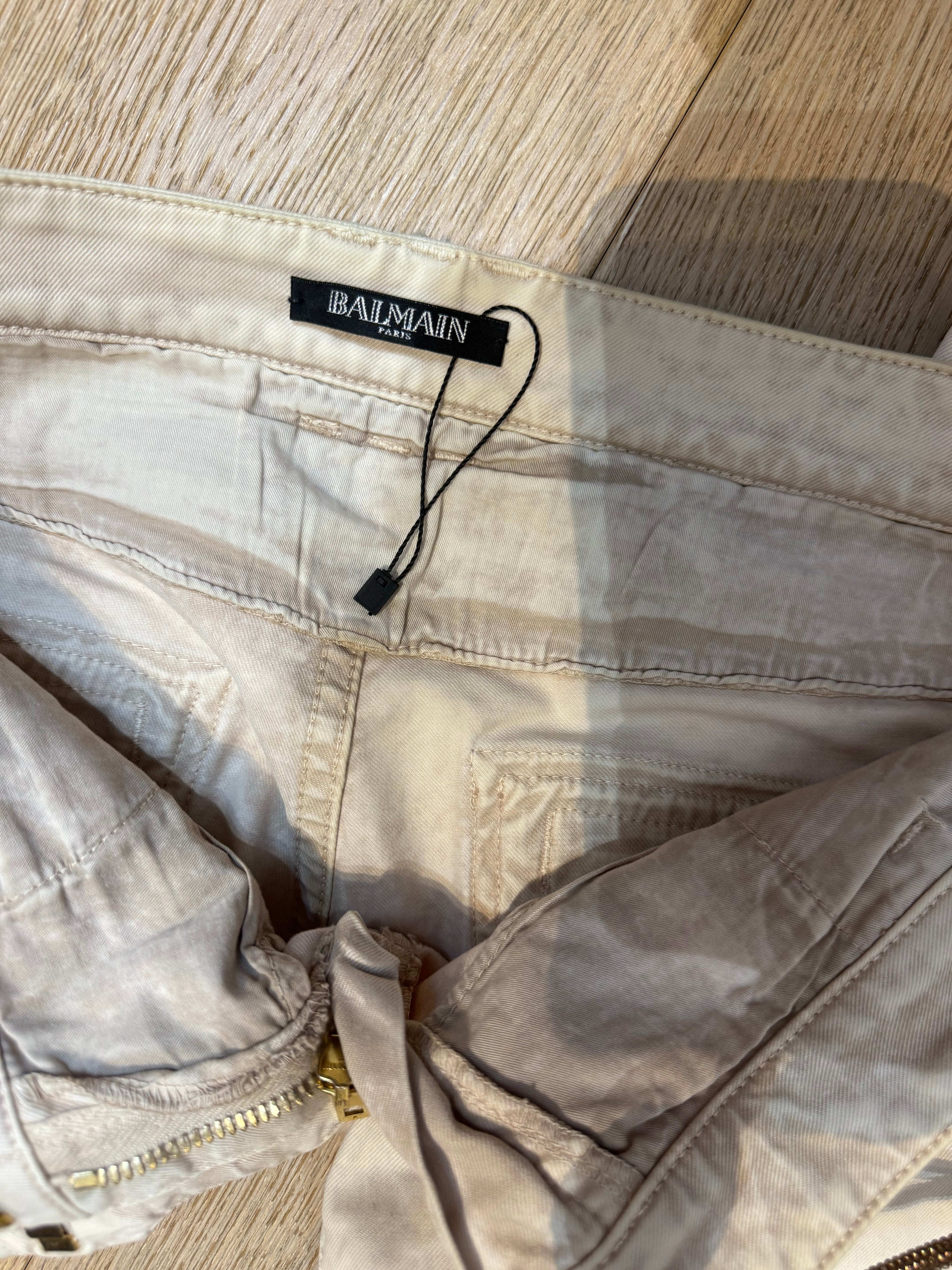 ✨ PIÈCE COLLECTOR – Jean Balmain Blanc Tie-Dye (Taille 36)✨