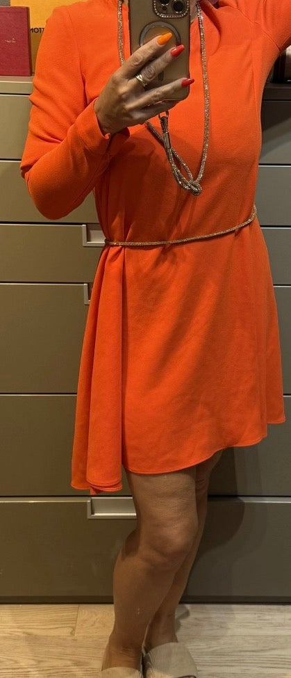 ✨ Maje - Robe évasée orange - T36 ✨