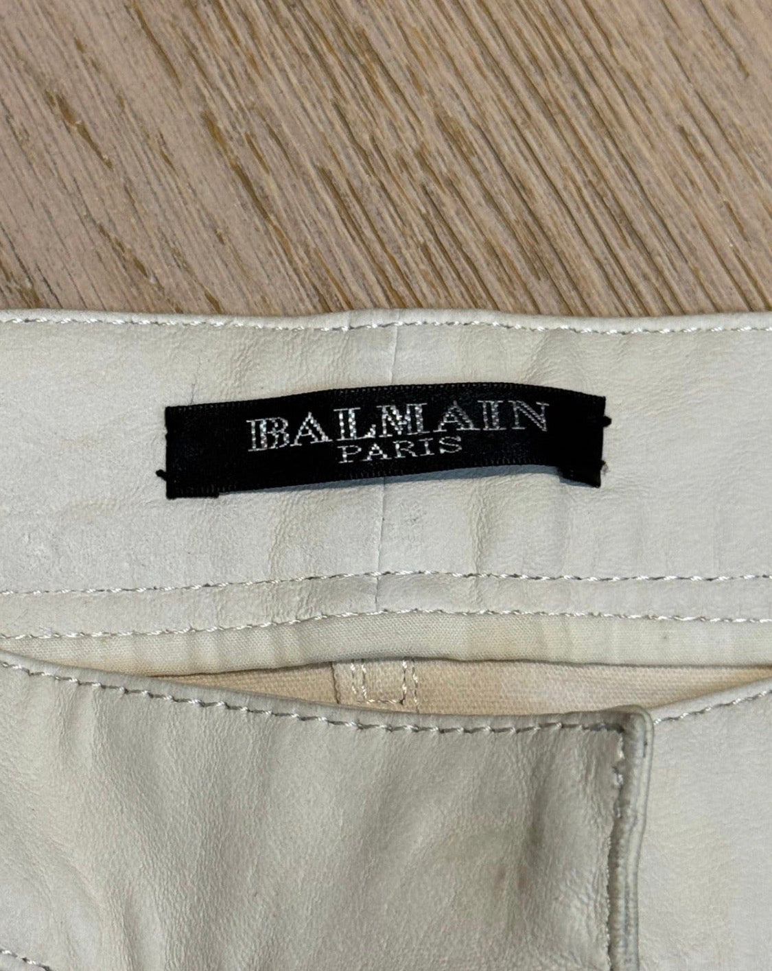 ✨ Balmain - Pantacourt en cuir de mouton - T36  ✨