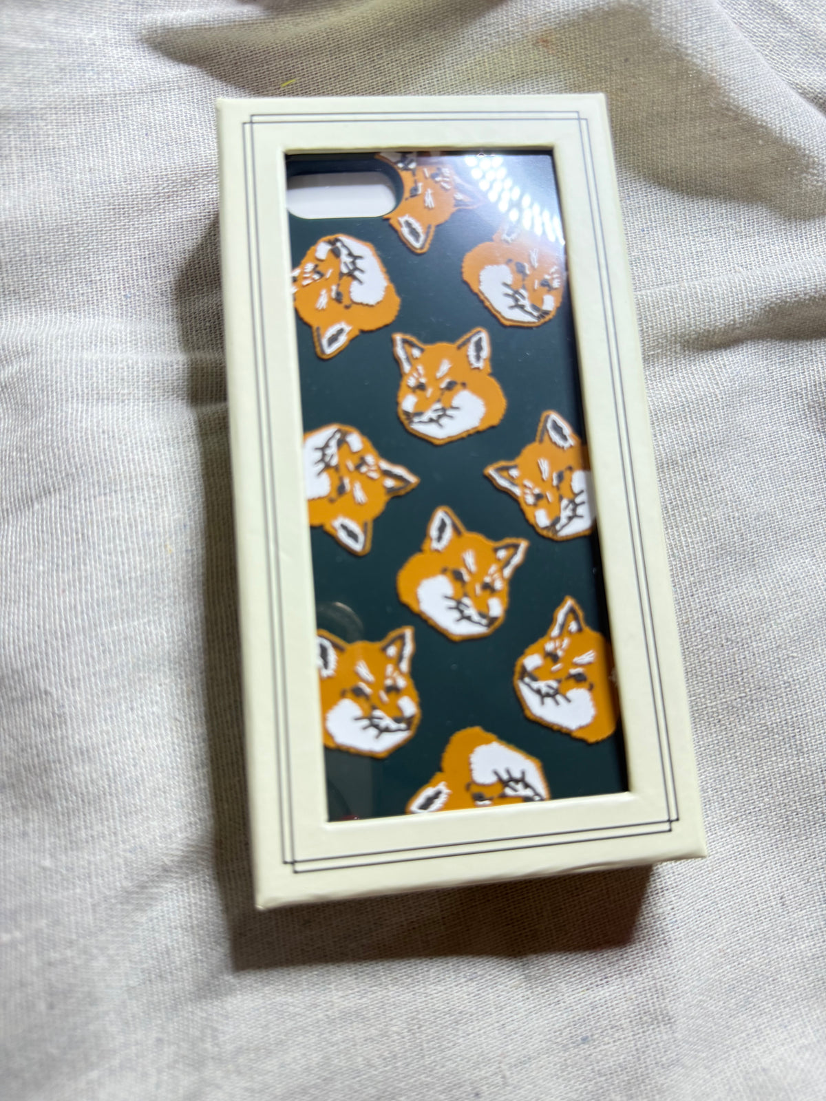 ✨ Neuve 70€ Maison Kitsuné Coque iPhone 7, 8 et SE « All-Over Fox Head » 🦊 ✨