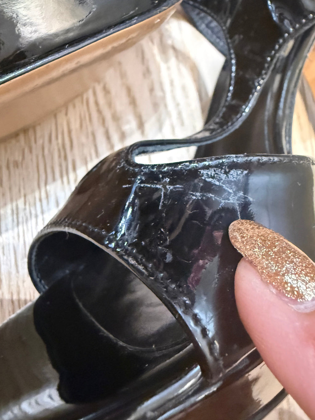 ✨ Thierry 21 - Sandales à bride en cuir vernis - T35 ✨
