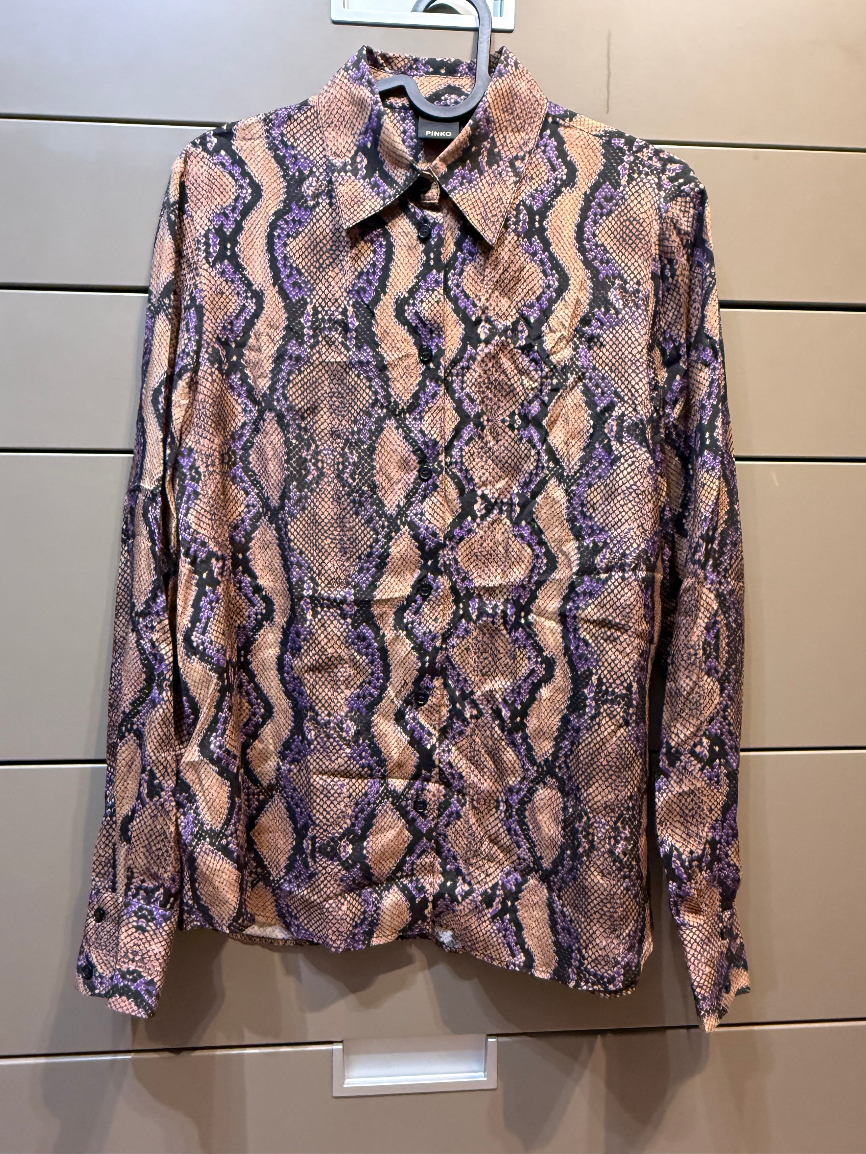 ✨ Neuve 265€ PINKO chemise Python T38 ✨