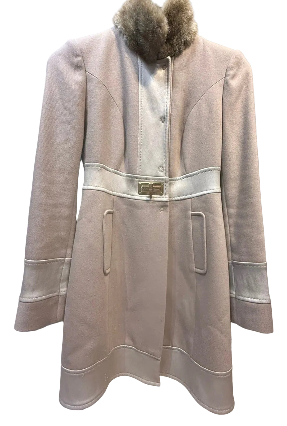 ✨ Elisabetta Franchi - Luxe - Manteau long Gold - T36 ✨
