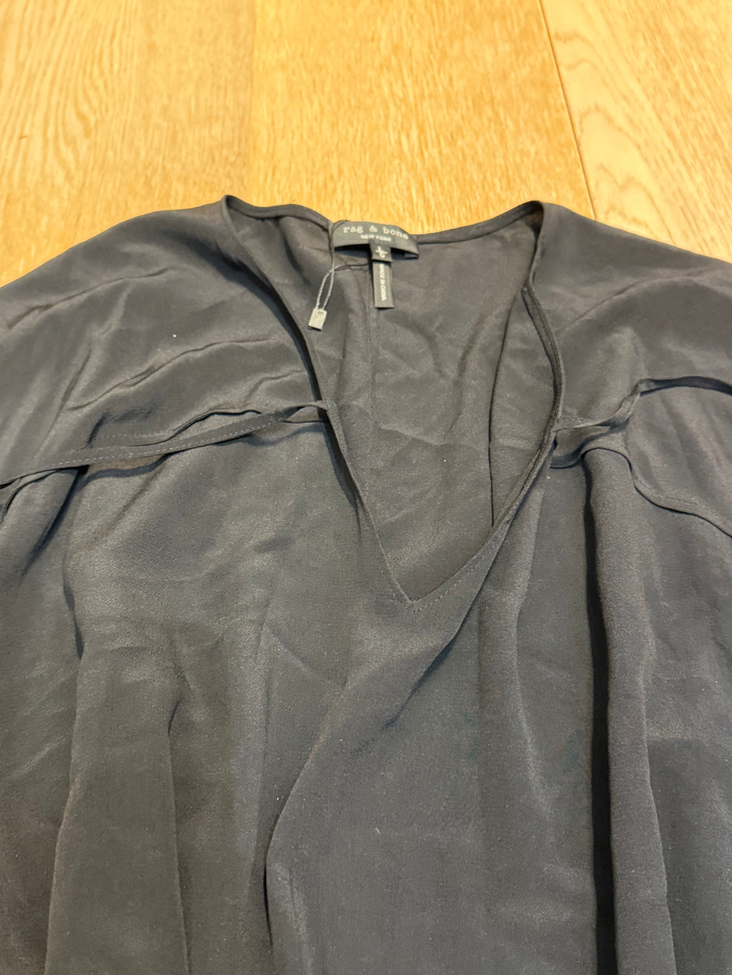 Rag & Bone robe en soie noire Taille ok jusque 42