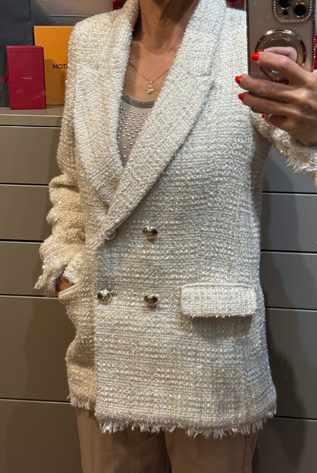 ✨ Neuve 270€ - Impérial - Élégante veste Blazer en tweed - Taille M 38 ✨