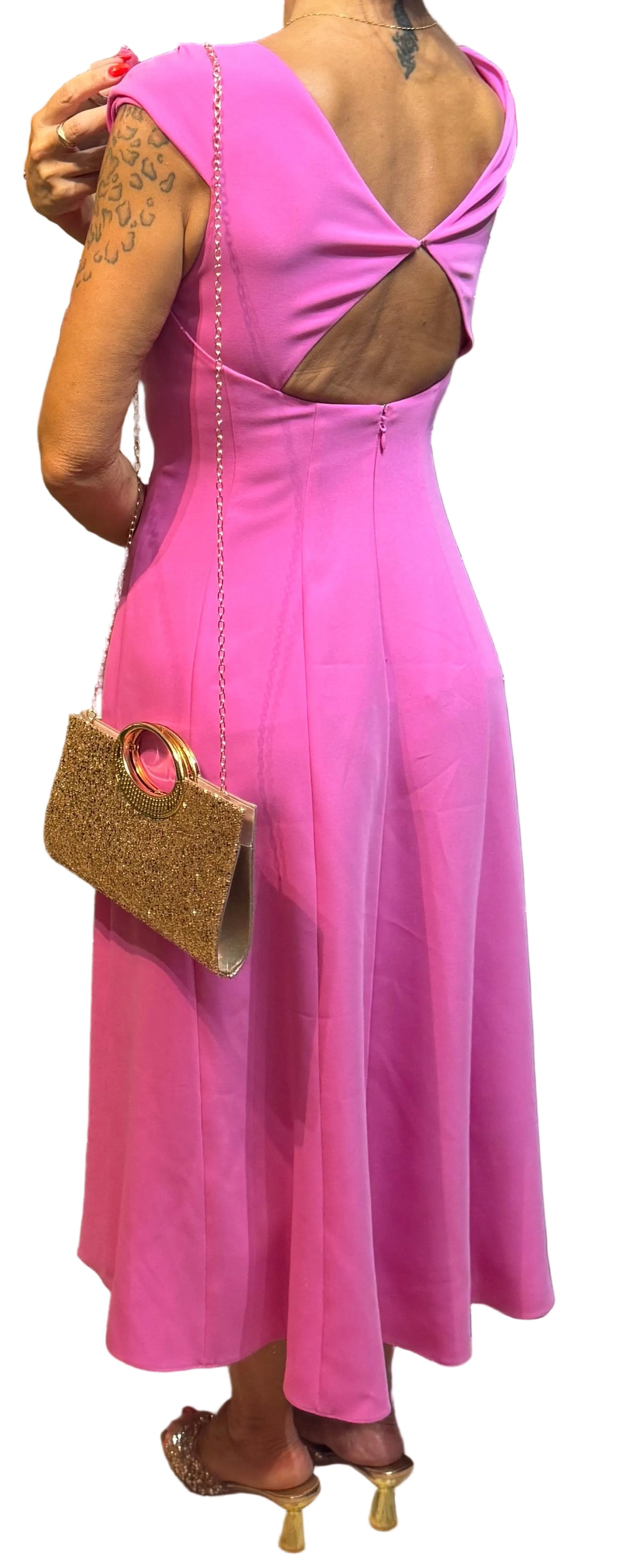 ✨ Neuve 590€ - Emporio Armani - robe longue Fuschia - T36 S ✨