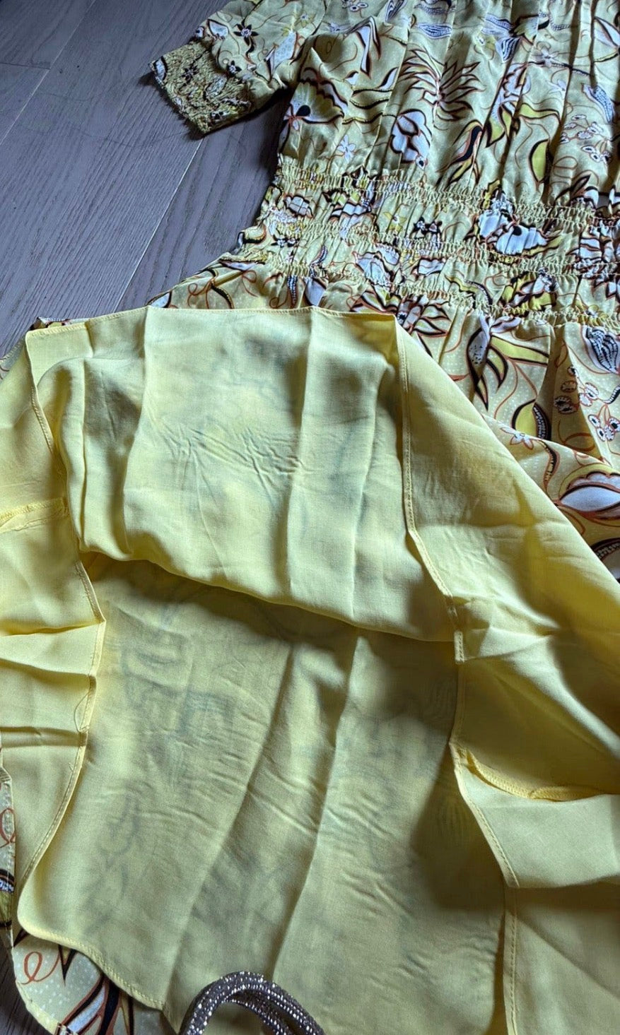 ✨ Neuve 245€ - The Kooples - robe jaune florale - T38 M ✨