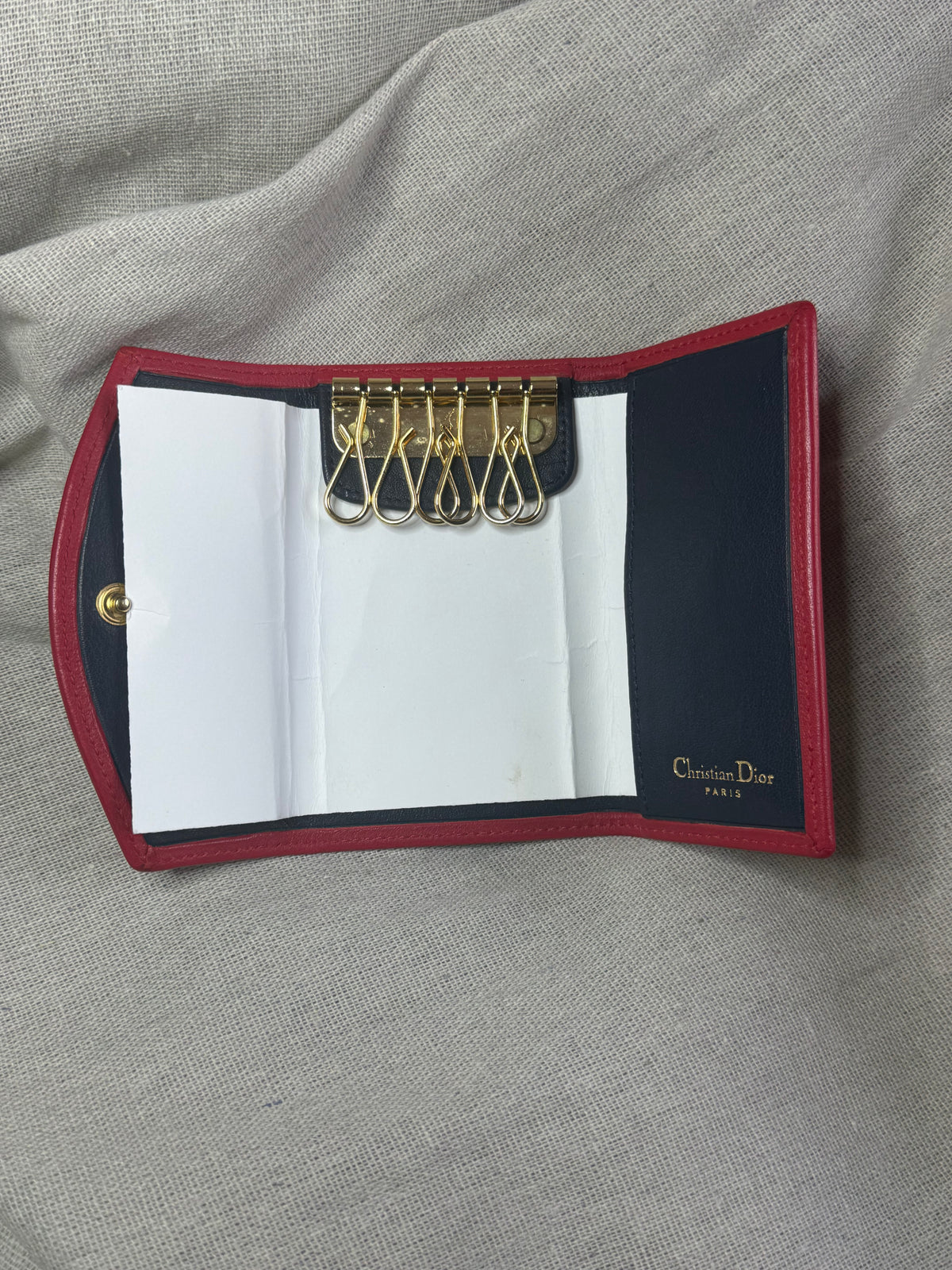 Neuf 490€ Christian Dior étui à clés cuir full set ✨