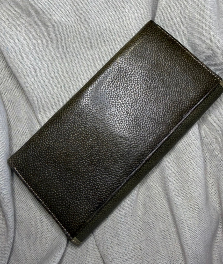 ✨ Balmain - Long Portefeuille Wallet kaki ✨