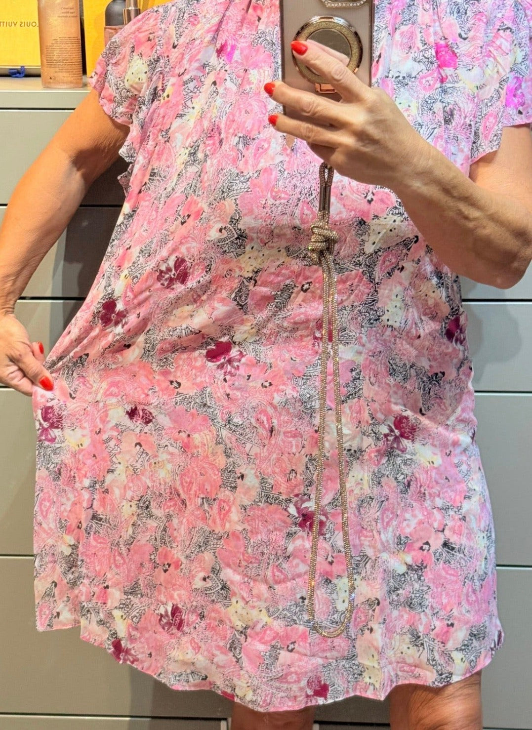 ✨ Neuve 255€ - The Kooples - Robe rose taille unique - ok du 34 au 42 ✨