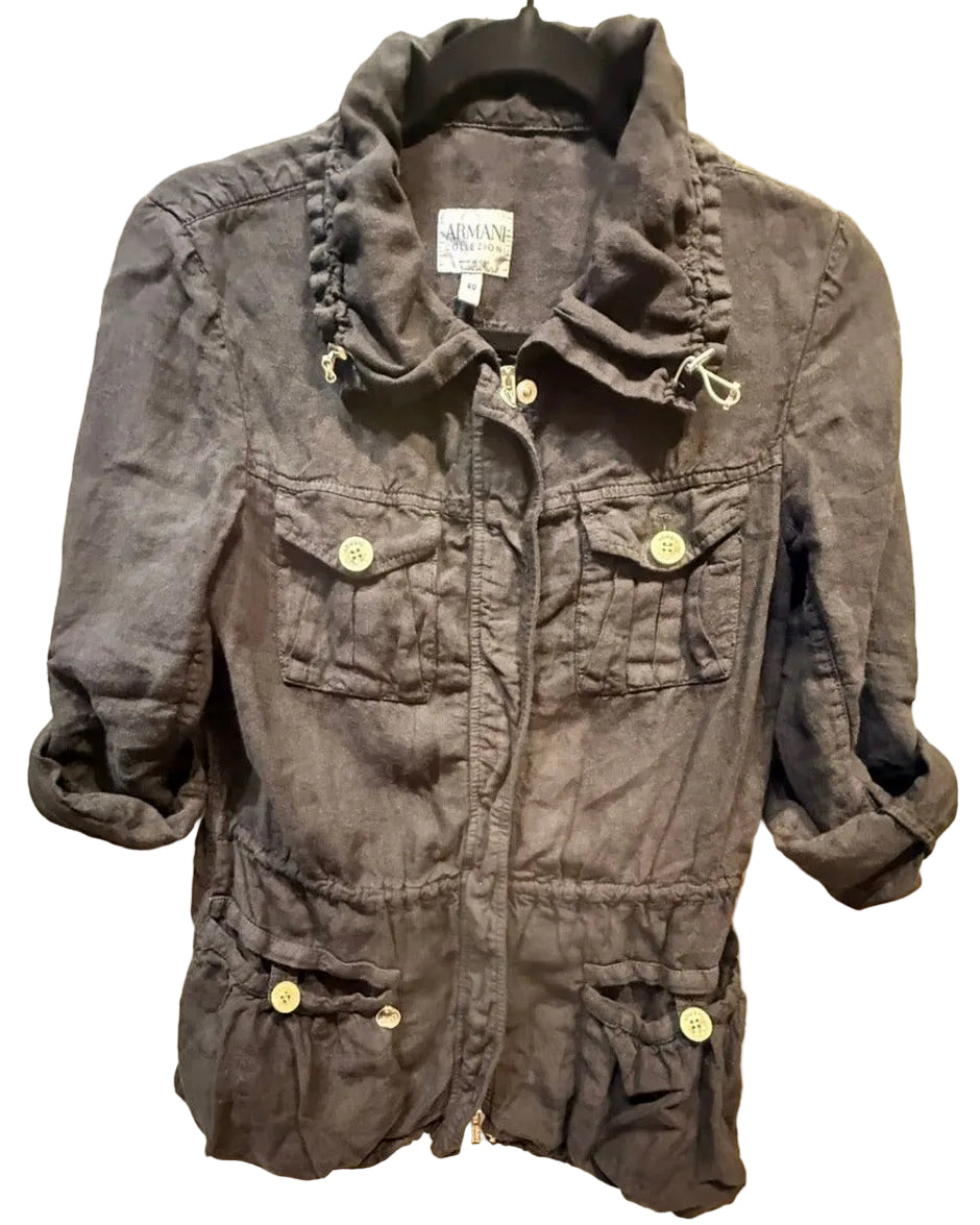 ✨ Armani - Veste Parka en lin - T36 ok 38 ✨