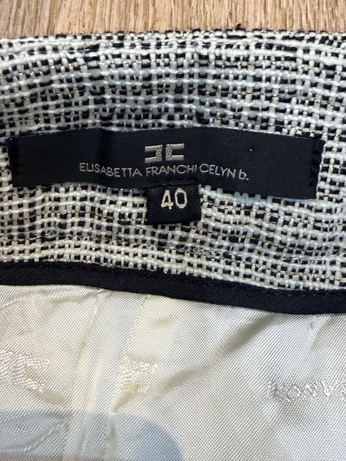 ✨ Elisabetta Franchi - mini jupe en tweed - T36 ✨
