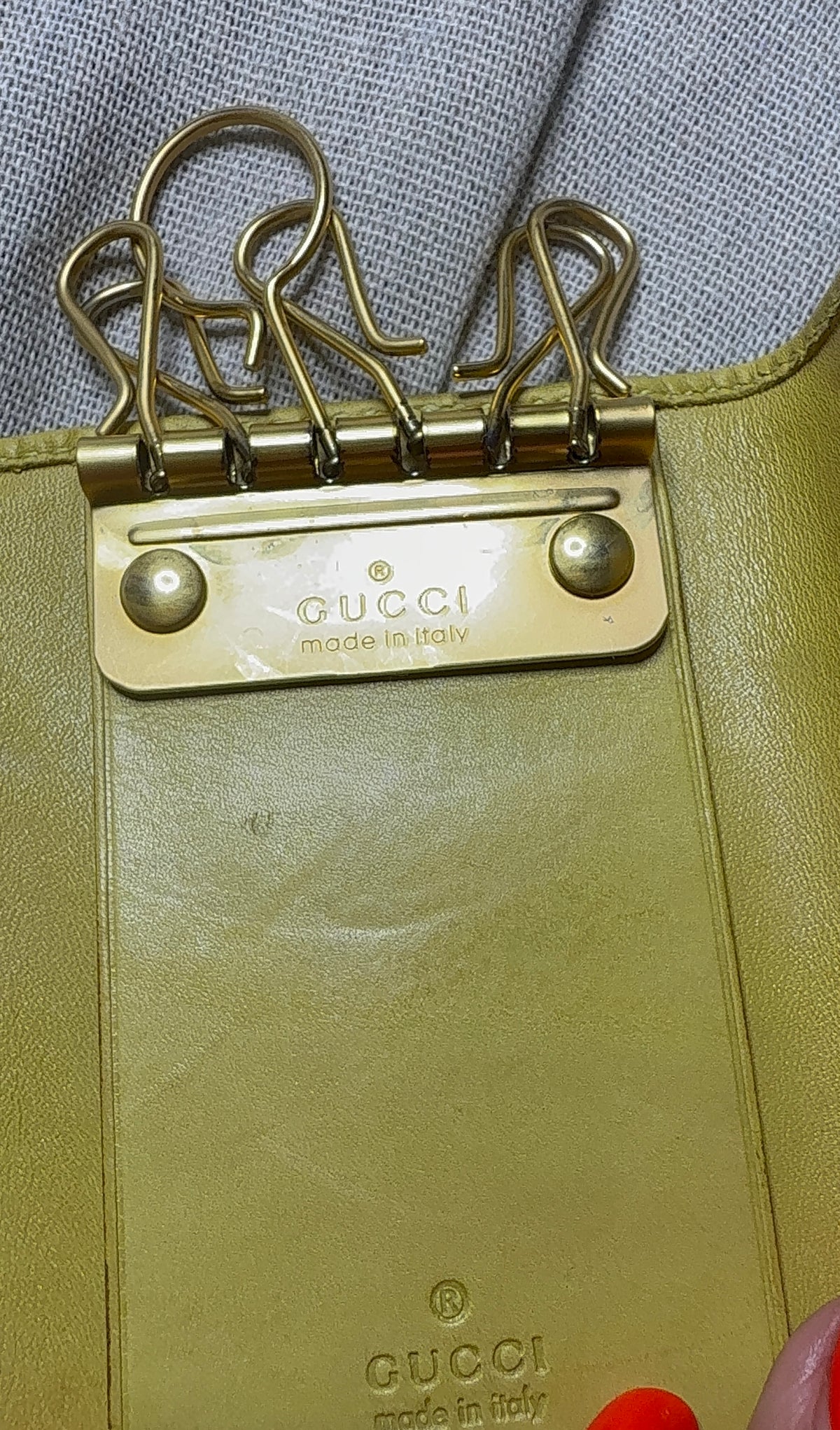 ✨ Gucci - Étui Porte clés - Vintage - 6 crochets - Mixte - GG monogramme ✨