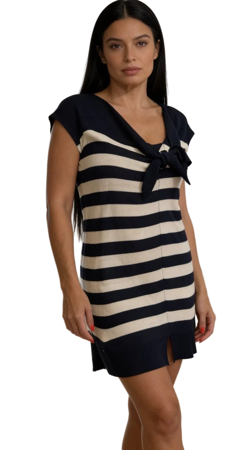 ✨ Armani Jeans - Robe marinière en laine - T38 M ✨