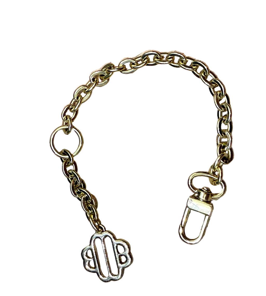 ✨ Neuf 95,00 € — Maje Paris — Bijou de sac & bracelet chaîne doré Trèfle ✨