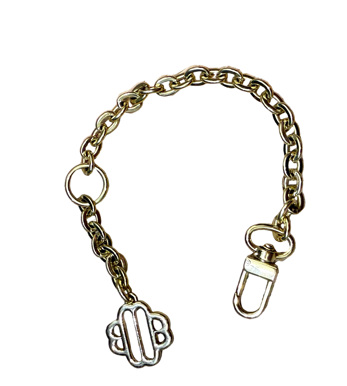 ✨ Neuf 95,00 € — Maje Paris — Bijou de sac & bracelet chaîne doré Trèfle ✨