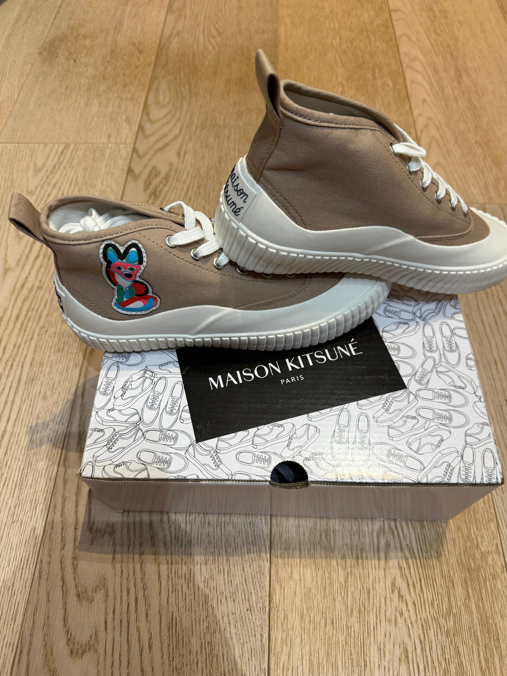 ✨ Neuves 230€ Exceptionnelles Maison Kitsuné T37 baskets montantes ✨