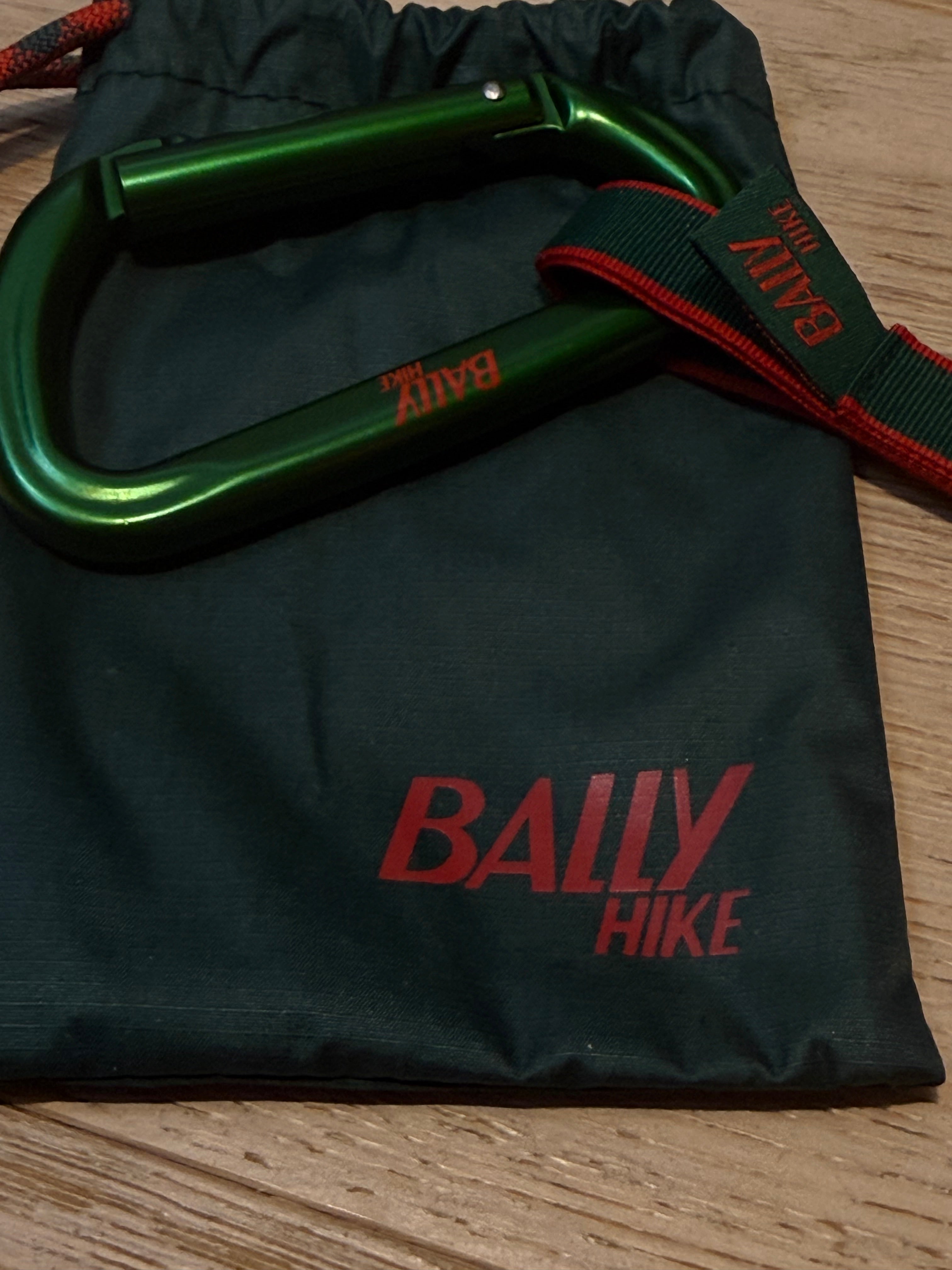✨ Neuf 180€ Bally Mousqueton Porte-clés vert full set ✨