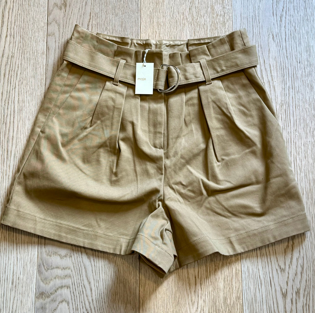 ✨ Neuf 150€ Maje Short chic beige T40 L ✨