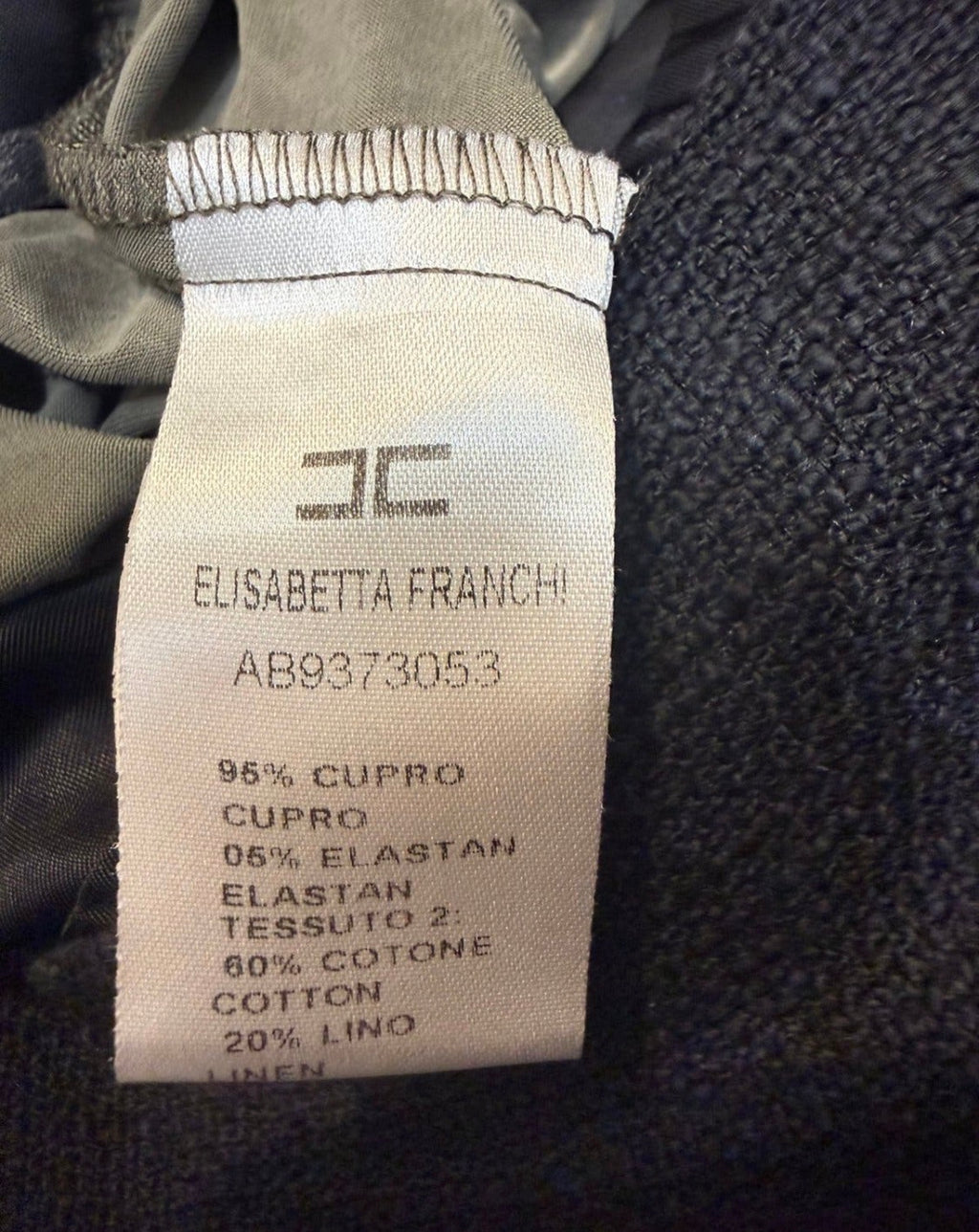 ✨ Elisabetta Franchi - Robe Bimatiere plumes et tweed T32/34 XXS/ XS ✨