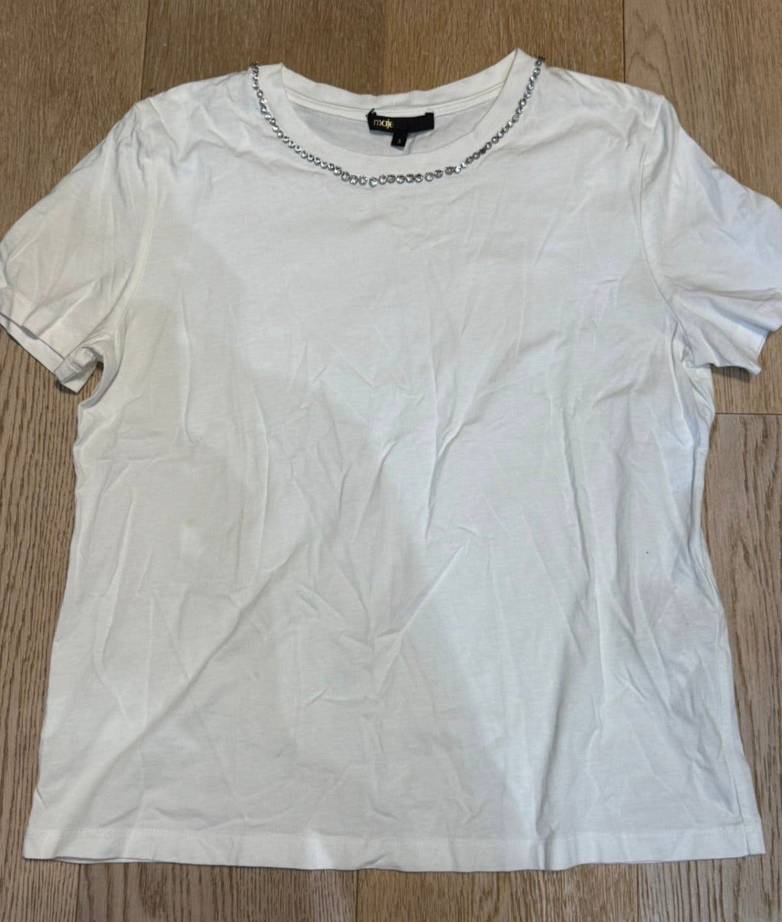 ✨ Neuf 135€ - Maje - T-shirt bijou - T40 L ✨