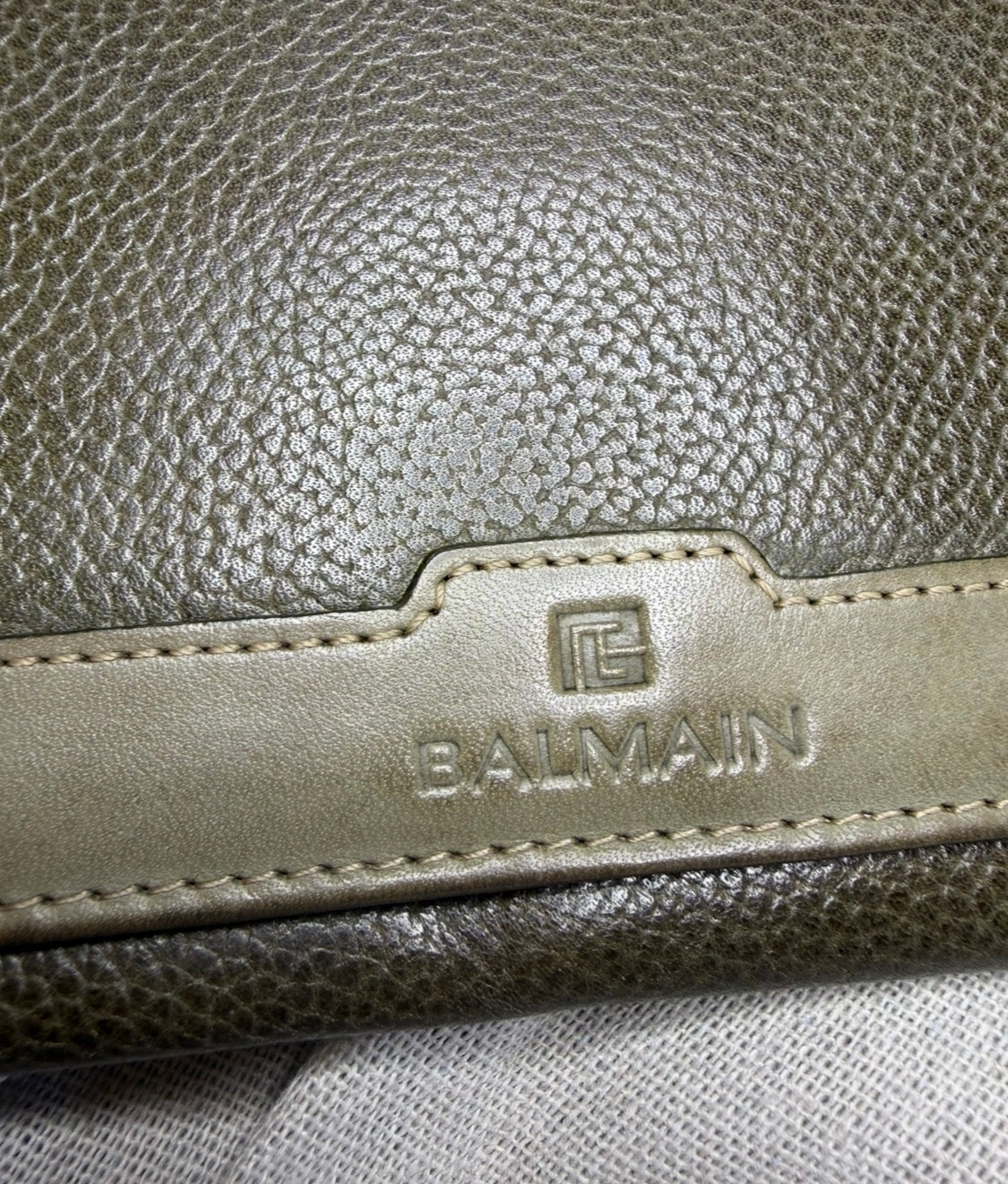✨ Balmain - Long Portefeuille Wallet kaki ✨