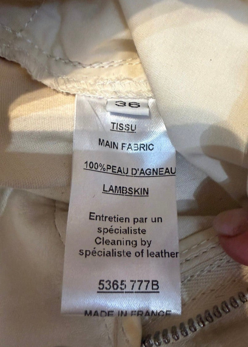 ✨ Balmain - Pantacourt en cuir de mouton - T36  ✨