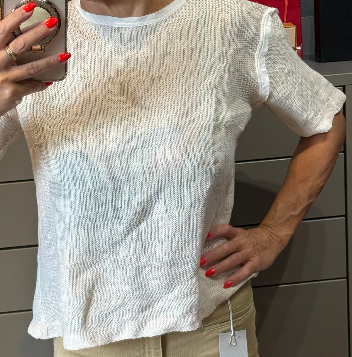 ✨ Sandro Paris - Top en maille dos nu ajouré - 36 ok 38 ✨