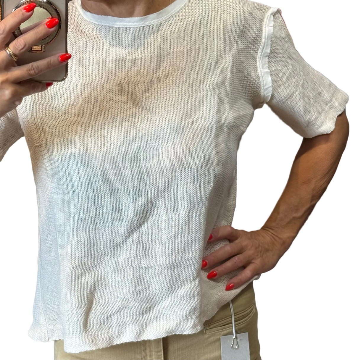 ✨ Sandro Paris - Top en maille dos nu ajouré - 36 ok 38 ✨