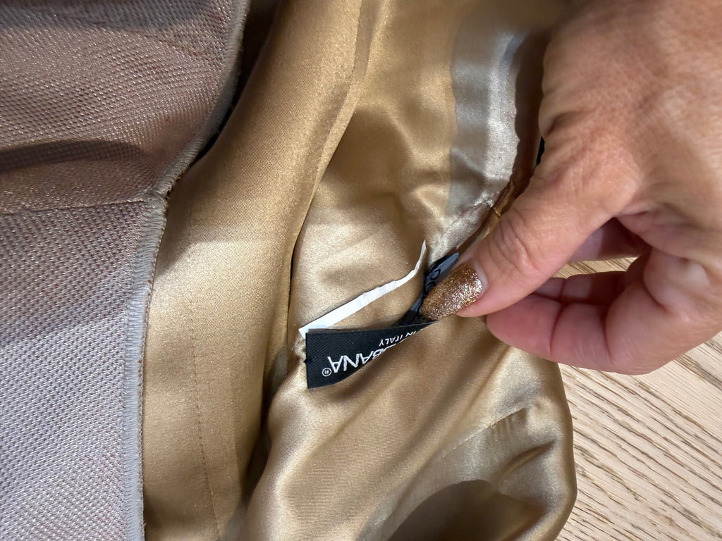 ✨ Dolce & Gabbana - Robe fourreau dorée - T34 XS ✨