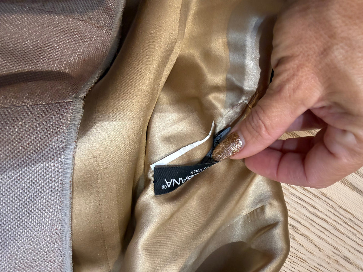 ✨ Dolce & Gabbana - Robe fourreau dorée - T34 XS ✨
