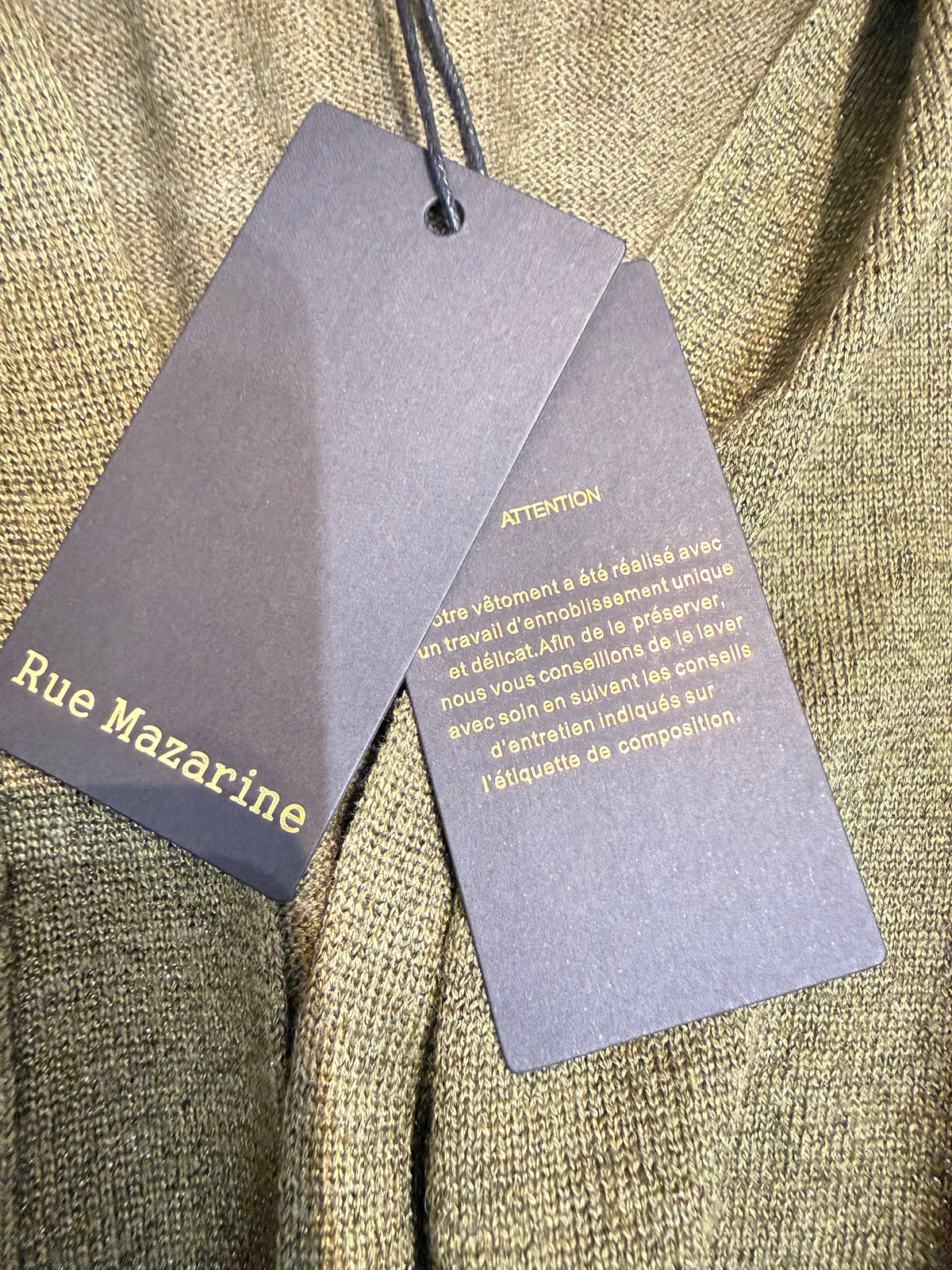 ✨ Neuf 69€ -Rue Mazarine - Gilet kaki - S/M ✨