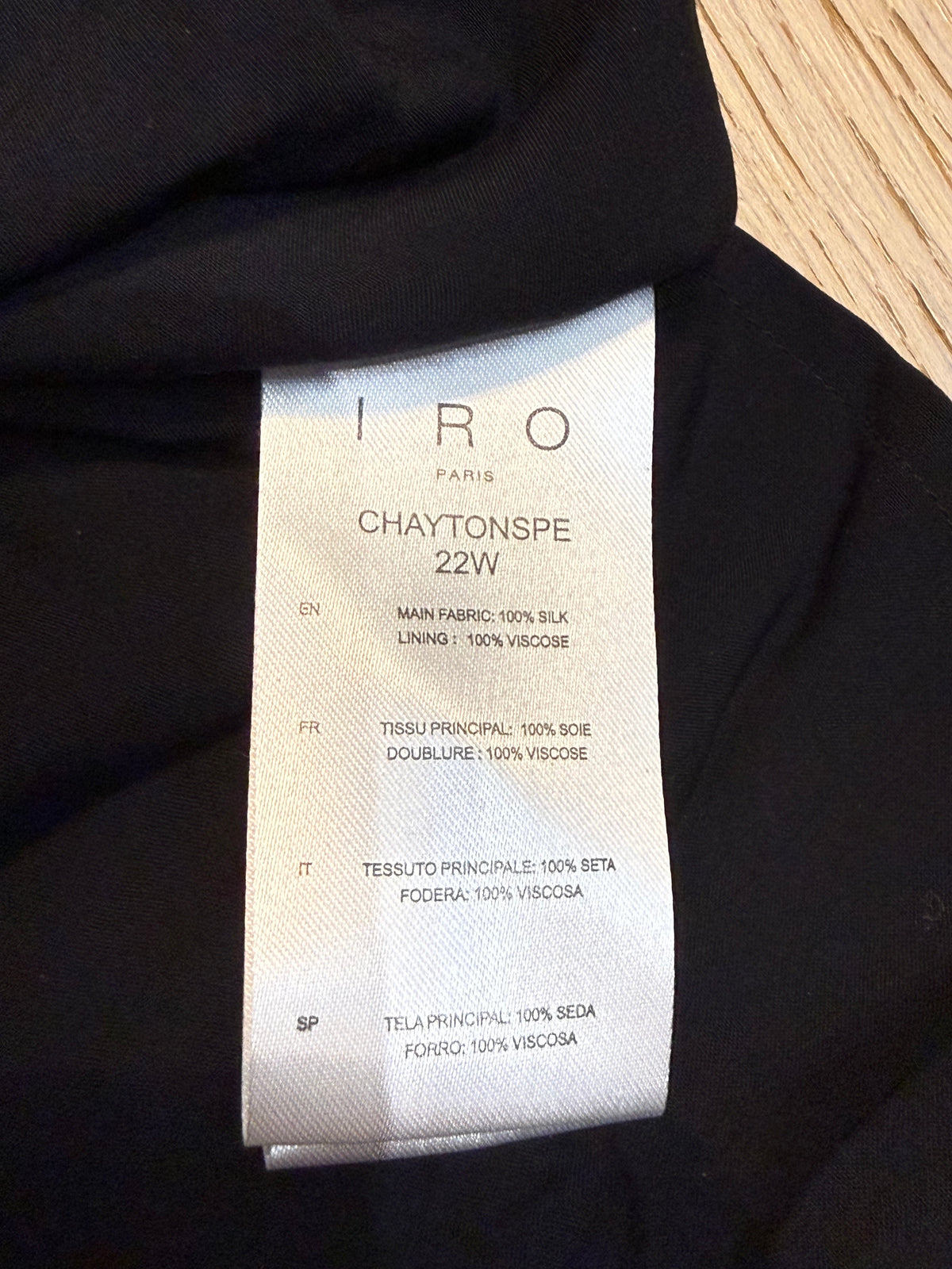 ✨ Neuve 535€ IRO Paris Robe «Chaytonspe » 100% Soie 36 ok 38 ✨