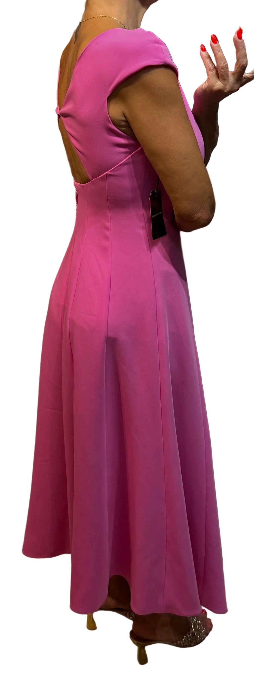 ✨ Neuve 590€ - Emporio Armani - robe longue Fuschia - T36 S ✨